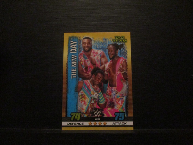The New Day - Tag Team Slam Attax 10th Edition Original Trading Card #318