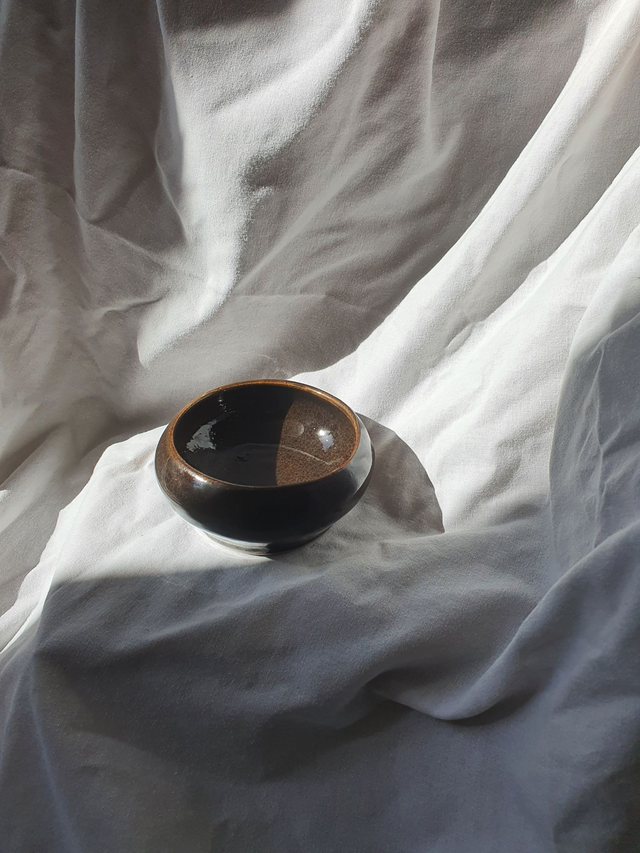 Tenmoku small ceramic bowl