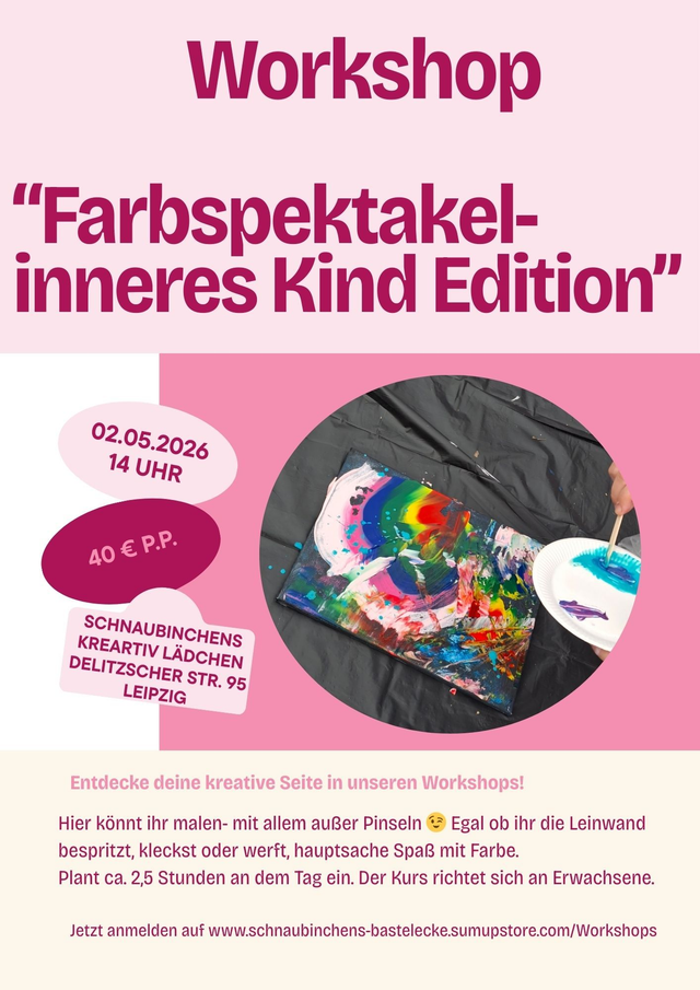 Workshop Farbspektakel inneres Kind Edition für Erwachsene