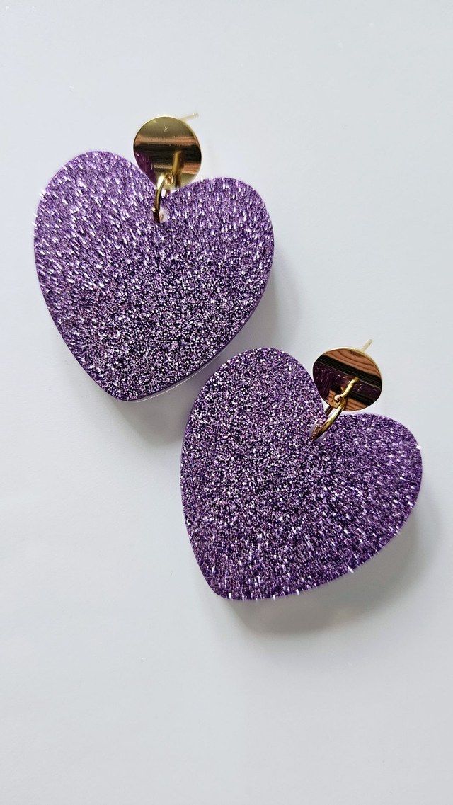 KISS'KISS mauve pailleté