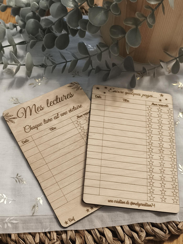 Carte de suivi 25 lectures enfant/ado 