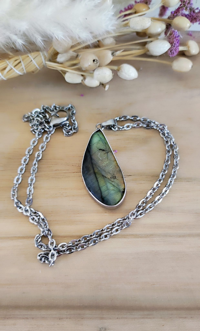 Pendentif Homme Labradorite 