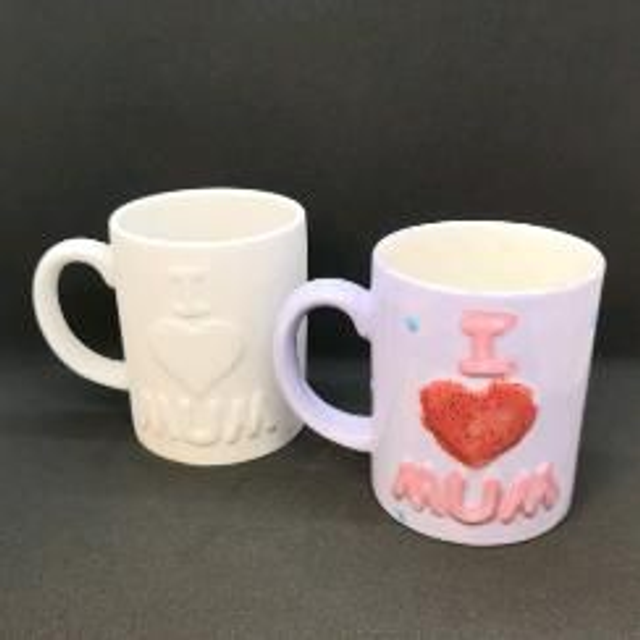 I love Mum mug kit, firing required