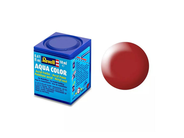 peinture rouge feu satiné aqua color Revell 36330