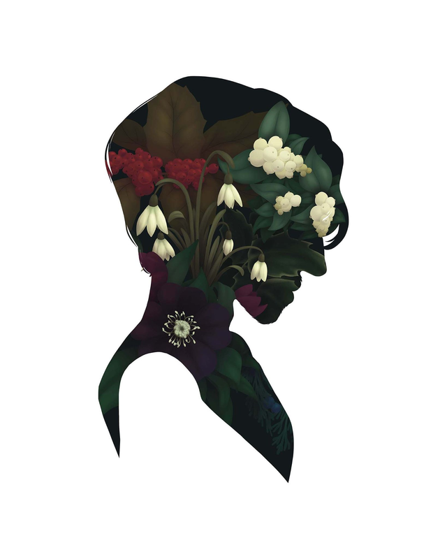 Bouquet d'hiver - Portrait Personnalisé