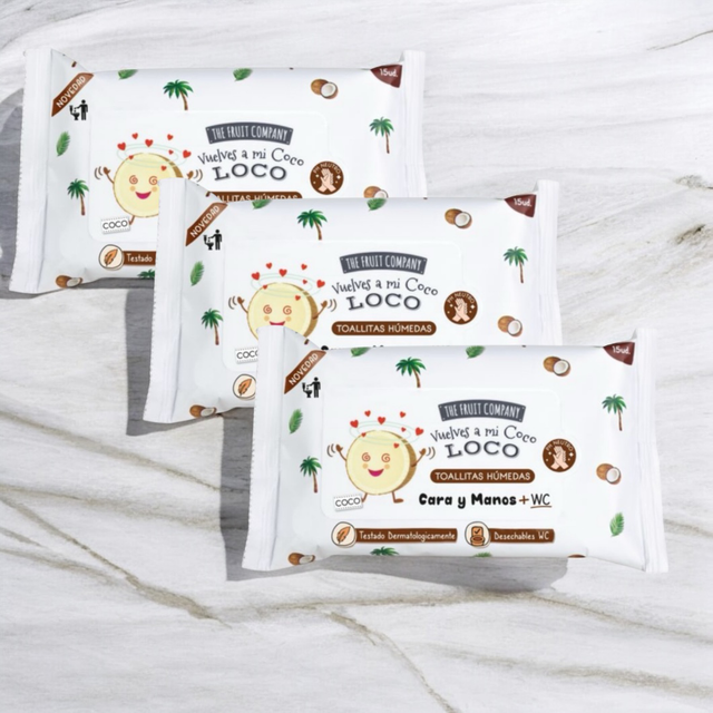 Lingette main visage WC coco X3