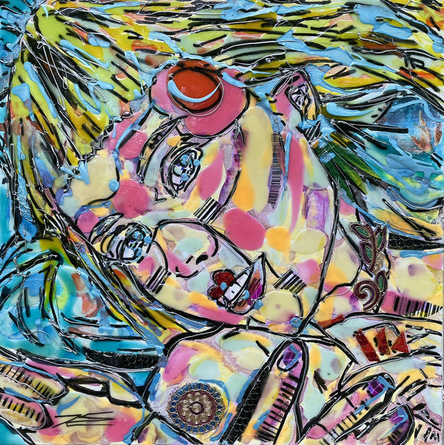 Androïd in Love - 50x50cm - 2024