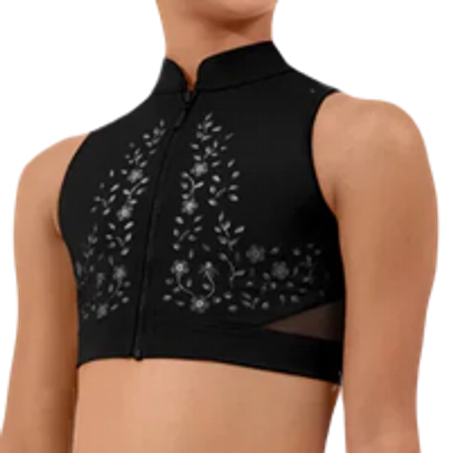 Zipper Heidi Crop Top - BLOCH