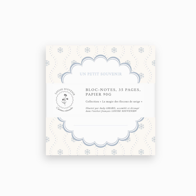 Bloc-notes - La magie des flocons de neige 
