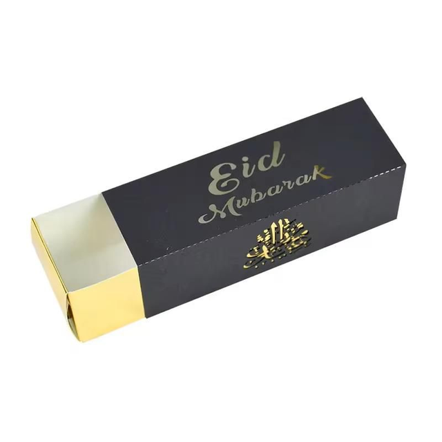 5 pcs Eid Gift Box - Large - Black &amp; Gold