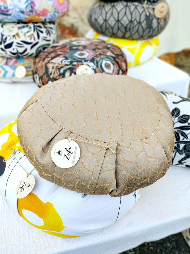 Zafu OCRE DORÉ - coussin de méditation