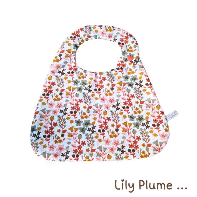 Bavoir pression champêtre