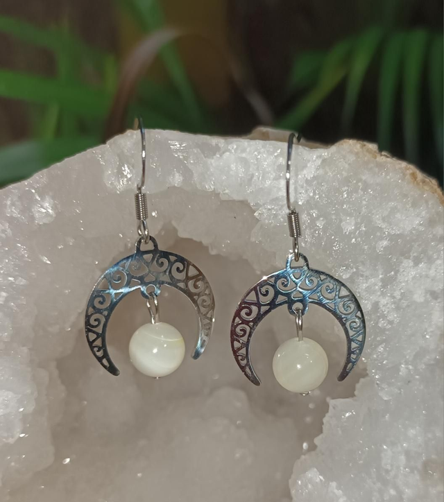 Boucles d'oreilles en nacre