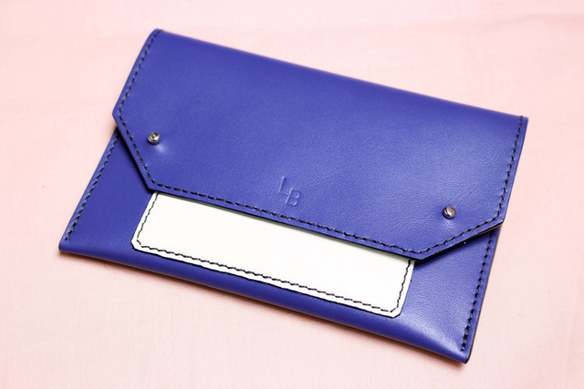 Pochette de Papier de Véhicule - Bleu&amp;Crème