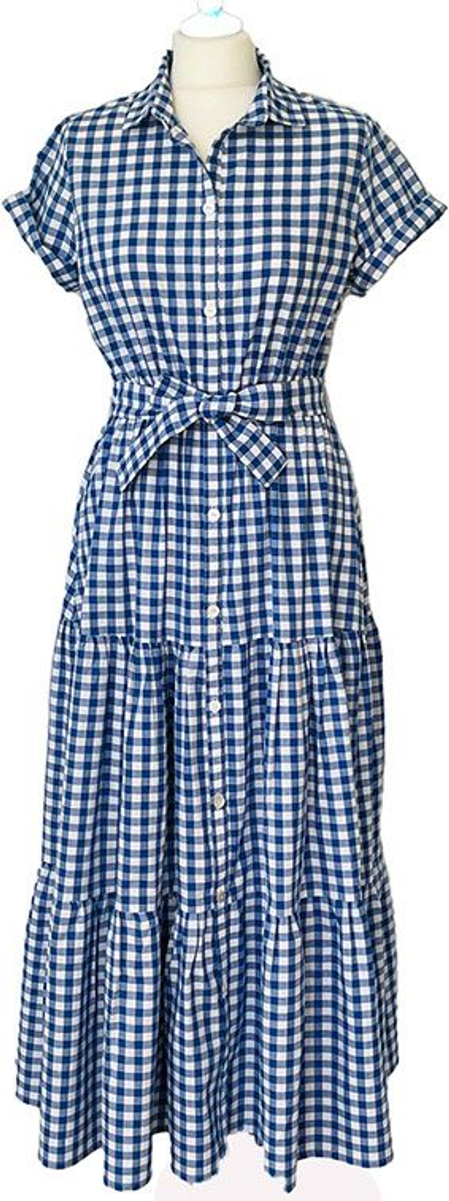 Robe vichy bleu blanc - taille 40 (fr)