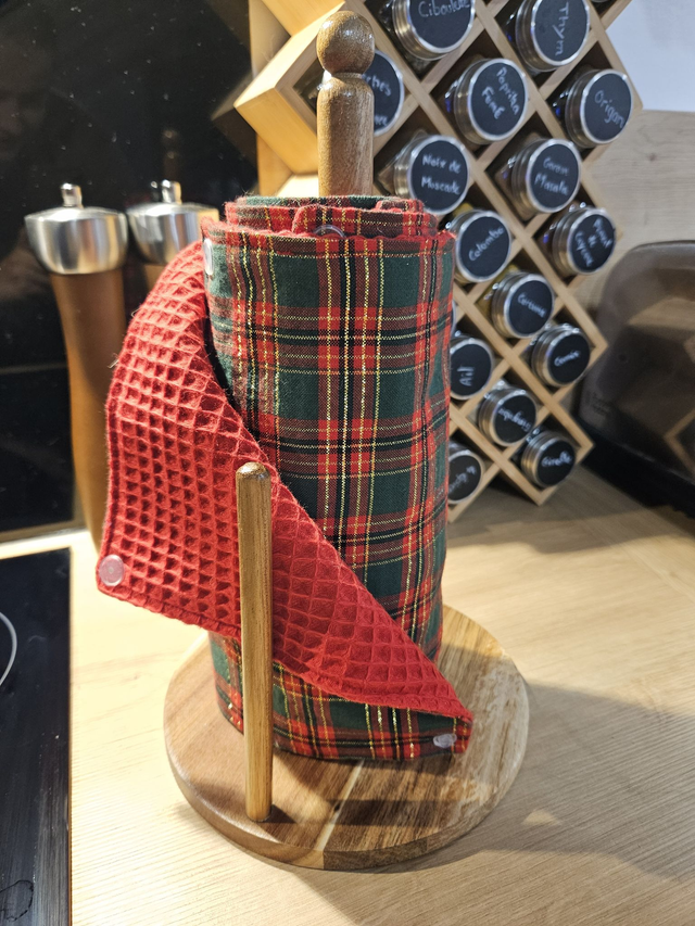 Essuie-tout tartan de Noël