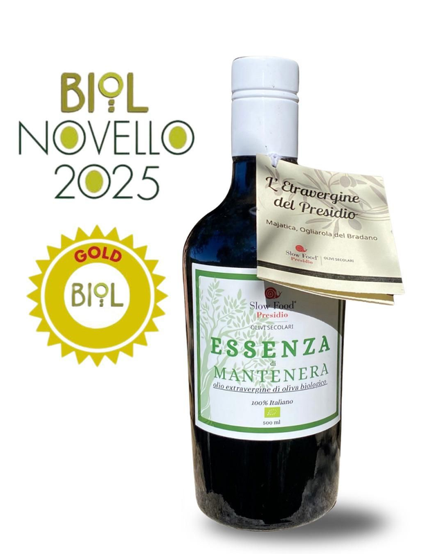 Essenza di Mantenera Olio Extravergine di Oliva biologico 