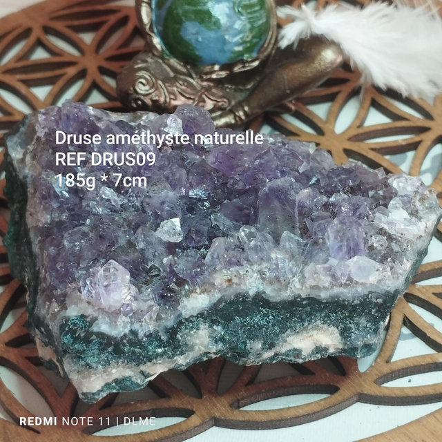 Druse Améthyste naturelle