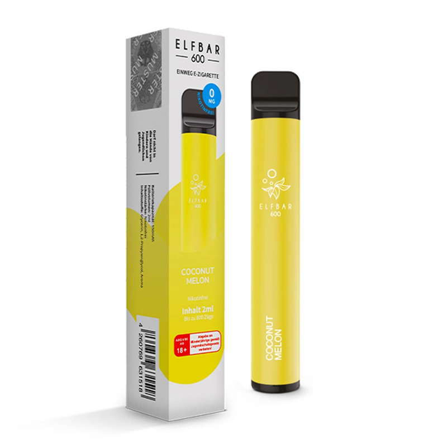 ElfBar 600 E-Zigarette 600 Züge 550mAh Coconut Melon