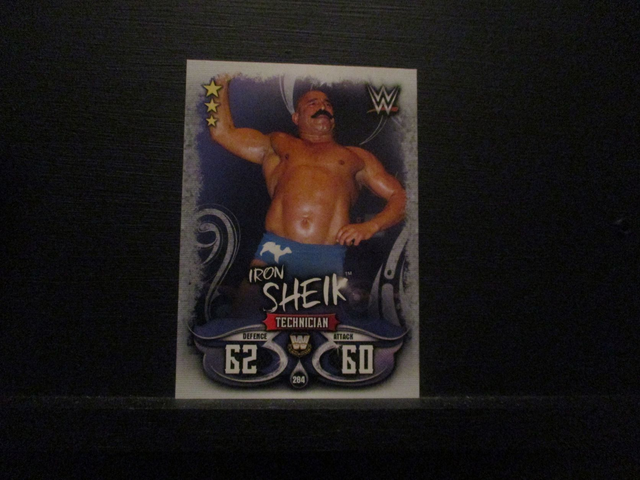 Iron Sheik - W Legends Slam Attax Live Original Trading Card #284