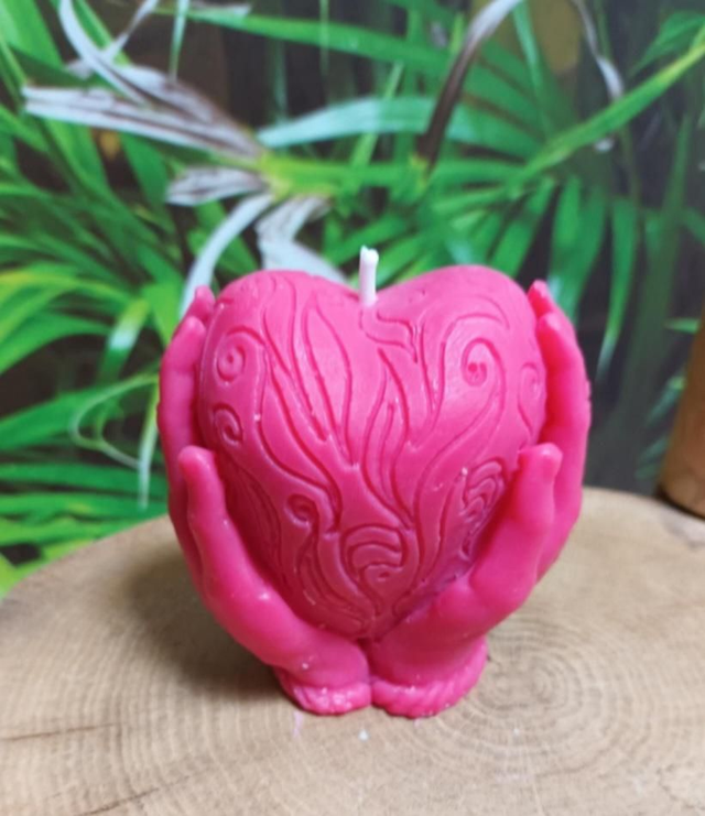 Bougie "Cœur" fleur de cerisier