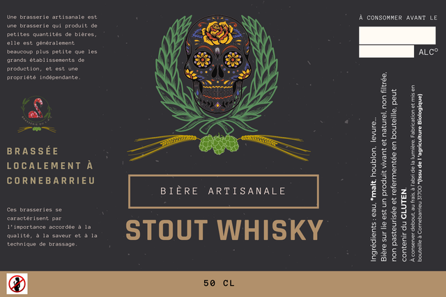 Bière &quot;Stout Whisky&quot; 50CL