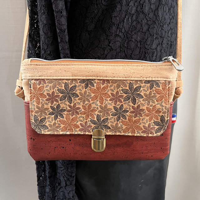 Sac rabat « éclat d’automne rouille »