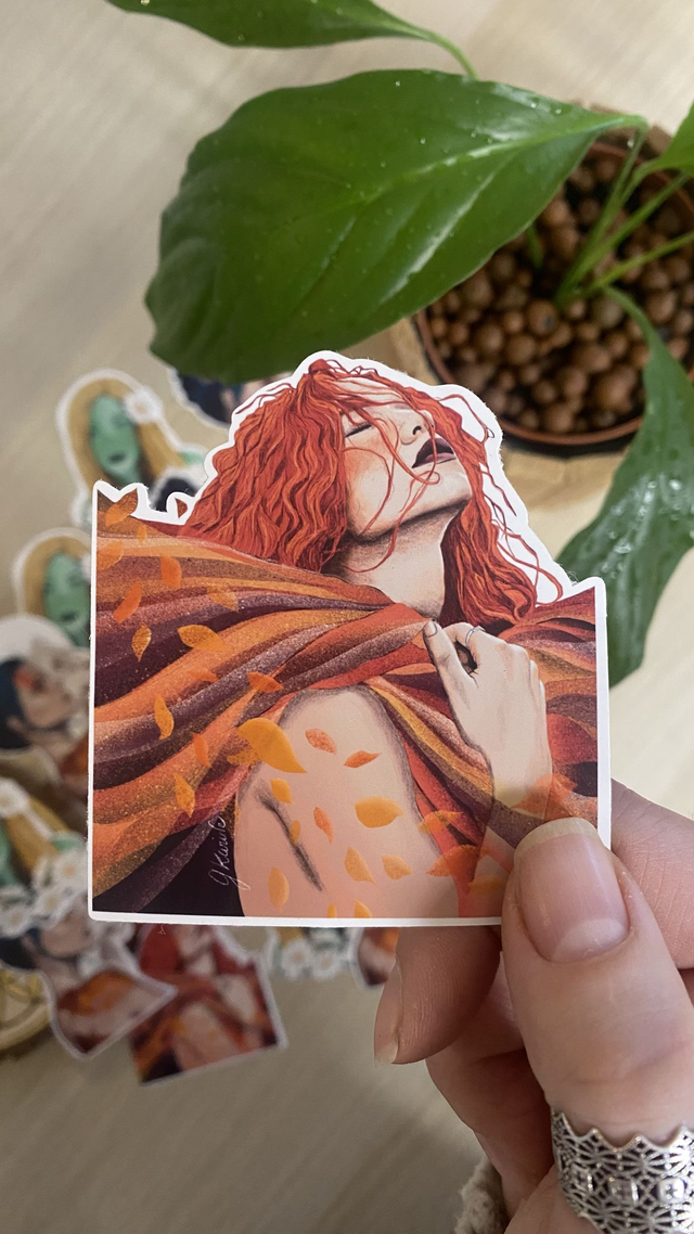 Sticker &quot;Elégance automnale&quot;