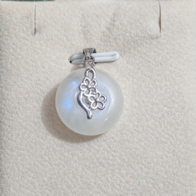Pendentif donut pierre de lune