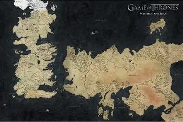 Free* Game of Thrones - Westoros Map Poster (* Postage only)