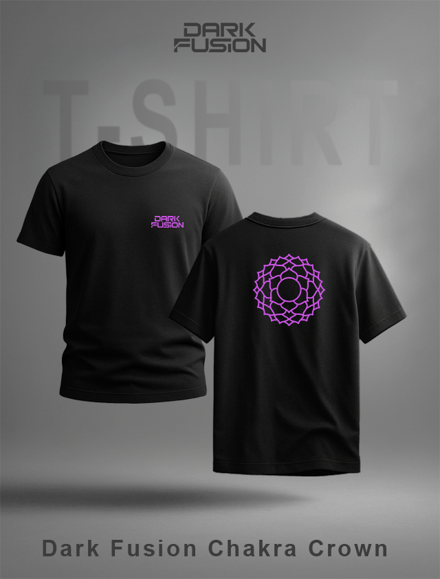 Dark Fusion Branded T-shirt Limited Edition Crown Chakra 