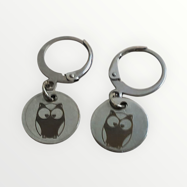 Boucles d'oreille hibou