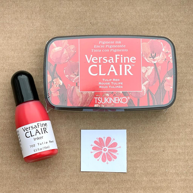 Versa Fine Clair Stempelkissen TULIP RED