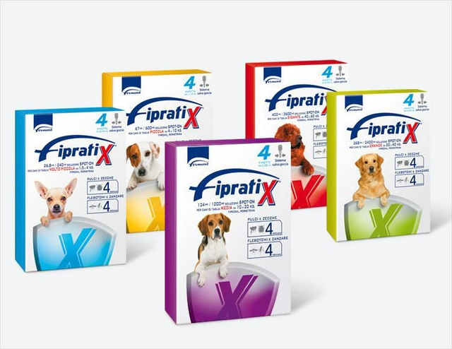 FIPRATIX - Fialette Antiparassitarie per cane - Confezione da 4