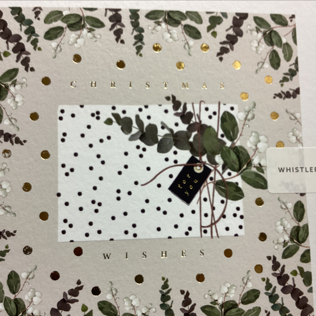 Christmas Open Whistlefish - Christmas Wishes (Present green foliage)