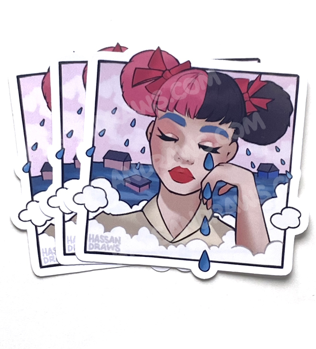 Pink &amp; Black Vinyl Sticker