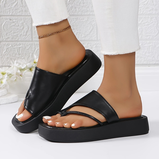 Women's Platform Sandals Slip-On Open