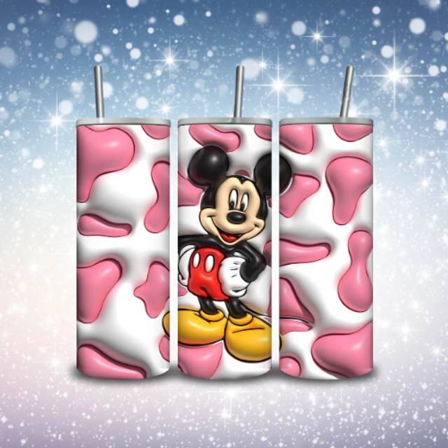 Tumbler 3D Léopard Mickey