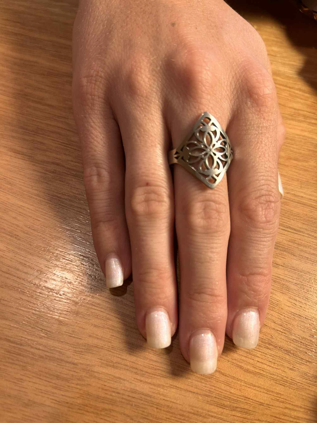 Vintage Flower Silver