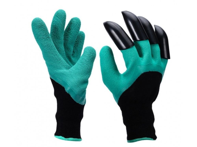  gants de jardin avec 4 griffes intégrées