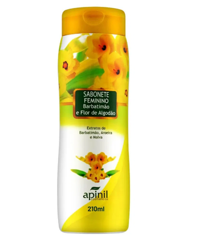SABONETE INTIMO BARBATIMÃO &amp; FLOR DE ALGODÃO 210ML