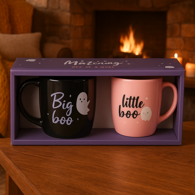 Big Boo Little Boo Family Mug Set