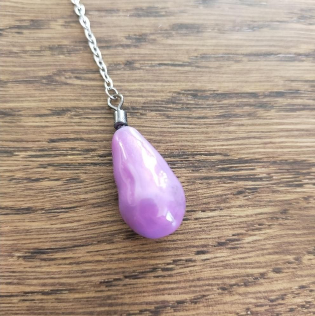 Pendule &quot;goutte&quot; - mauve