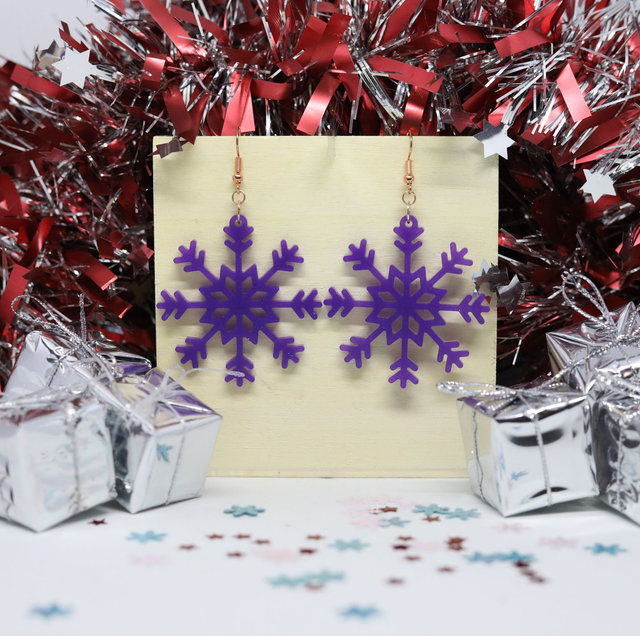 Boucles d&#039;oreilles Flocon 8