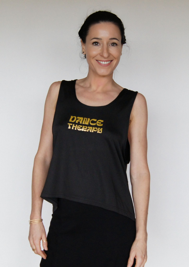 Tank Top - Dance Therapy - Loose fit, open back