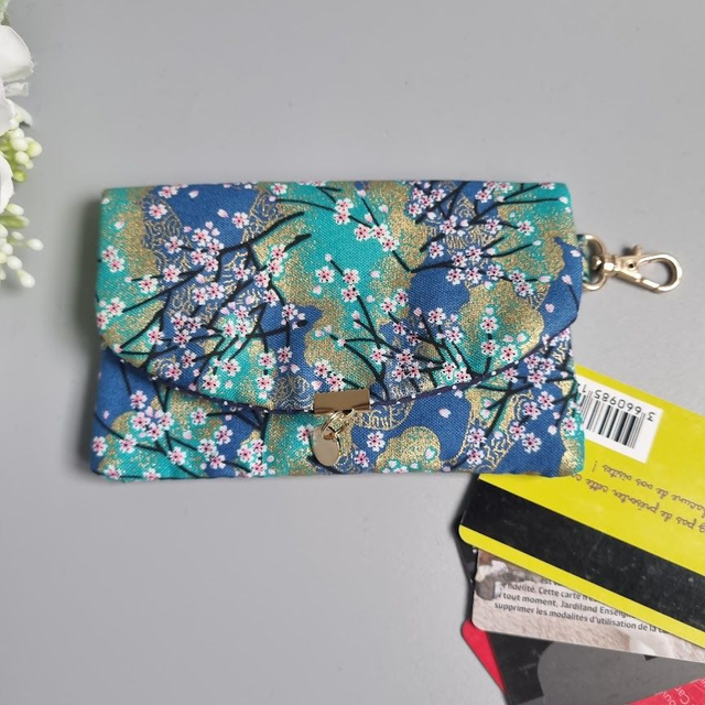 Porte-carte & pièces "Akina" turquoise