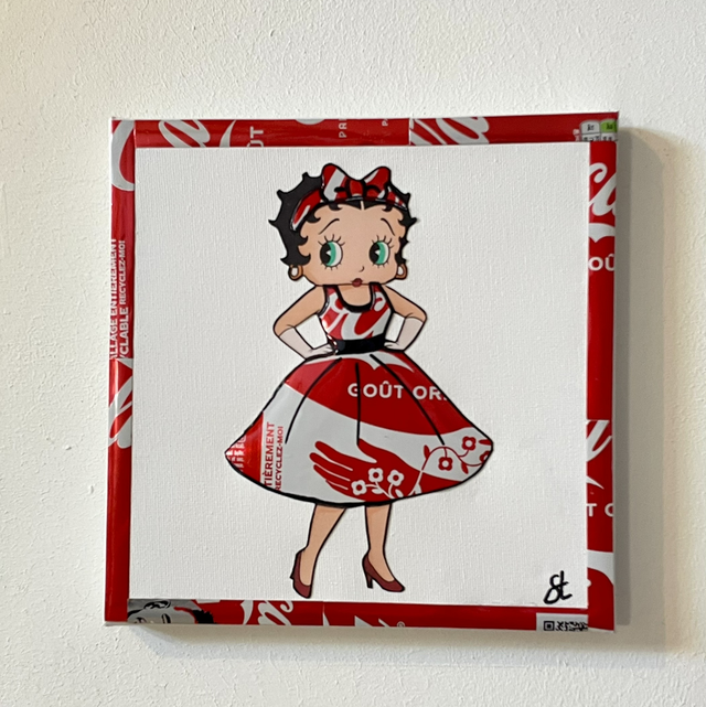 Tableau Betty Boop 20x20 cm
