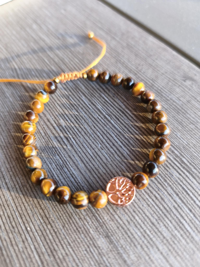 Bracelet fin femme oeil du tigre 