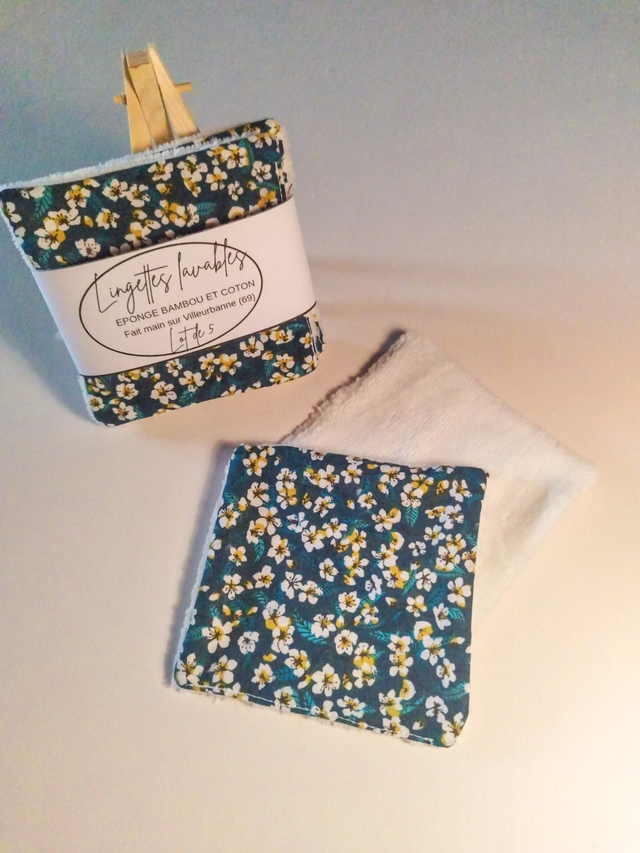 Lingettes démaquillantes Miyu Bleu pétrole