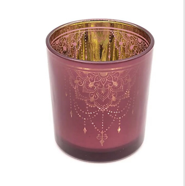 Photophore Métallique Mandala